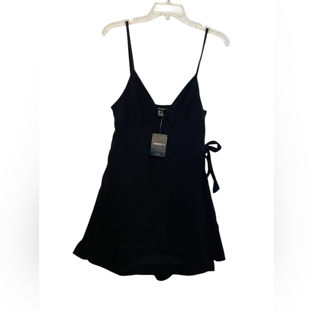 NEW Forever 21 Black Wrap Romper‎